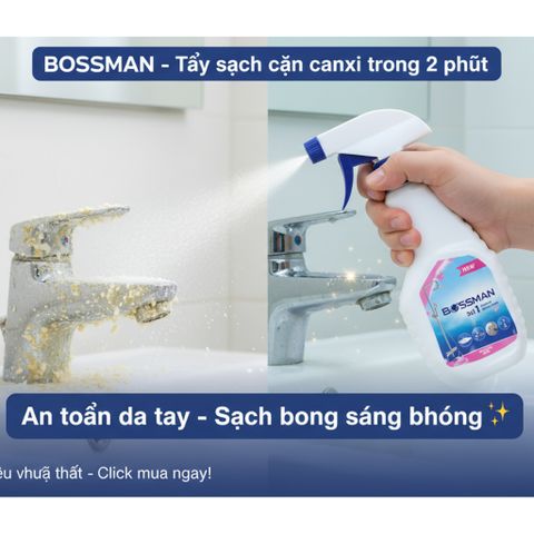 Combo Vệ Sinh Đa Năng VKINNO 500ml - Tẩy Cặn Canxi Vách Kính, Vòi Sen, Bồn Sứ & Tẩy Dầu Mỡ Bếp Gas, Nồi Chiên