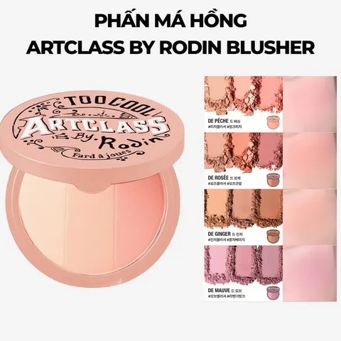 Phấn Má 3 Màu Too Cool For School Artclass By Rodin Blusher 6.8g - Lên Màu Tự Nhiên, Dễ Phối Tone 423524