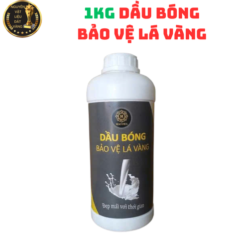 Dầu Bóng 1Kg Bảo Vệ Lá Vàng Chuyên Dụng Cho Thạch Cao, Xi Măng, Hoa Quả - Giữ Màu Sáng, Không Xỉn Màu