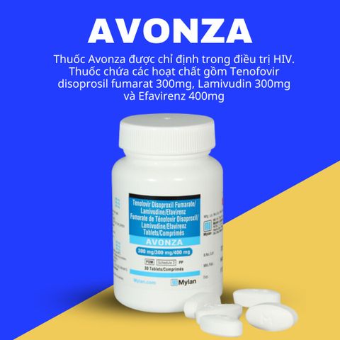 (Hàng công ty) ARV/PEP72.h loại AVONZA-TLE viên uống giúp ngừa HIV và đtr HIV hiệu quả 1 lọ 30 viên ship hoả tốc che tên sản phẩm chính hãng