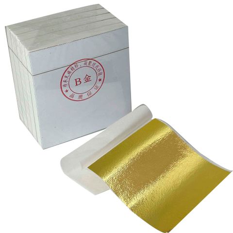 Set 500 Lá Vàng Công Nghiệp Đài Loan - Dùng Trang Trí Đồ Nội Thất, Tượng Phật, Hoa Văn, Bảo Quản Bền Đẹp