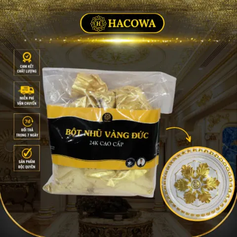 Bột Sơn Nhũ Vàng 24K Cao Cấp 1Kg - Bột Nhũ Trang Trí Siêu Mịn, Chất Lượng Nhập Khẩu Từ Đức, Dùng Cho Nội Thất Và Thủ Công Mỹ Nghệ
