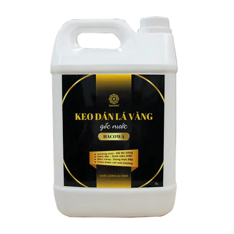 Keo Dát Vàng Hacowa Gốc Nước 5kg - Chất Dính Tốt, Dễ Dàng Thi Công, Độ Bóng Cao Cho Sản Phẩm Phào Chỉ, Đồ Decor
