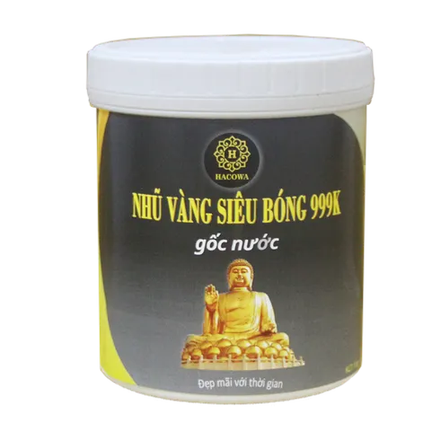 Nhũ Vàng Siêu Ánh 999K Gốc Nước 1kg - An Toàn, Không Mùi Cho Nghệ Thuật Trang Trí Gỗ, Nhựa, Thạch Cao, Bê Tông