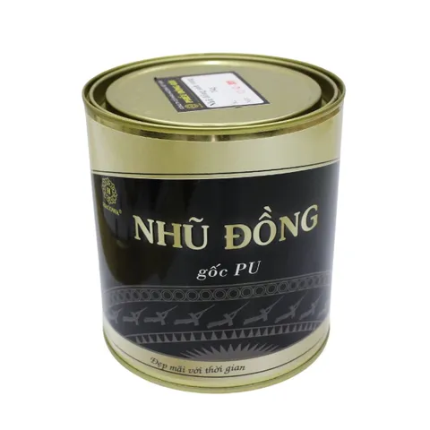 Sơn Nhũ Đồng Ánh Nâu Hacowa 1Kg - Chất Liệu PU Dùng Vẽ Đồ Nội Thất, Tượng Phật, Và Trang Trí Nhà Cửa