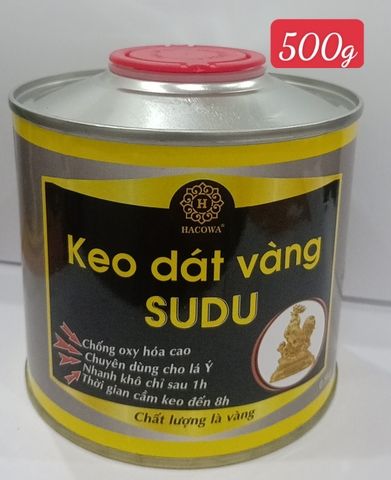 Hộp 500g Keo Dát Vàng SUDU Gốc Dầu - Chống Oxy Hóa Cho Lá Vàng Ý, Dễ Dùng, Độ Bám Dính Cao
