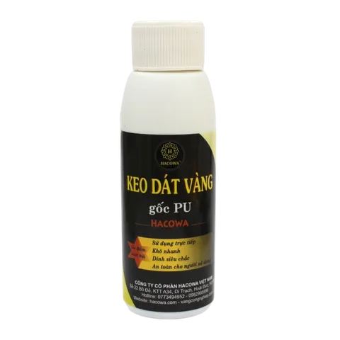 Keo Dát Vàng Gốc PU 100ml - Siêu Bám Dính, Hương Nhài Dễ Chịu, Nhanh Khô, Thời Gian Giữ Lên Tới 10 Giờ, Phù Hợp Lá Vàng