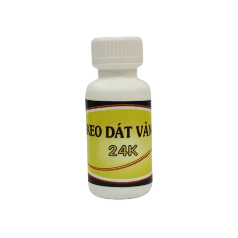Keo Phủ Dán Vàng 24K Chuyên Dát Kim Loại, Gỗ, Nhựa - Dán Vàng Thật, Dễ Sử Dụng, Bóng Đẹp Như Xi Mạ - Lọ 200g, 500g