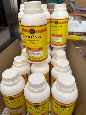Chai Phủ Bóng Vàng Gốc Nước 500ml - Bảo Vệ Lớp Dát Vàng Trang Trí Hoa Quả, Thạch Cao, Xi Măng, Đồ Da, Không Mùi, An Toàn Sử Dụng