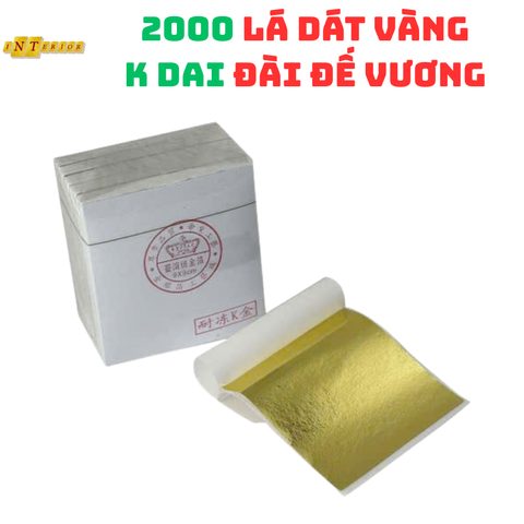 Lá Vàng Đế Vương 2000 Lá - Trang Trí Thờ Cúng, Nội Thất - Dễ Sử Dụng, Bền Màu, Sáng Bóng 9x9cm