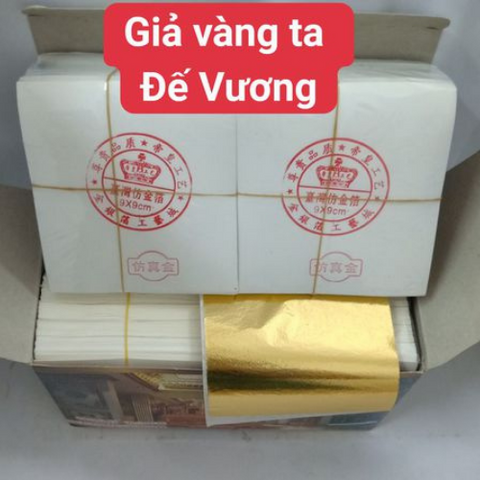 2000 Lá Vàng 24K Đế Vương - Hộp Dát Vàng Cao Cấp Siêu Bóng Đẹp, Trang Trí Nội Thất và Tượng Phật Tân Cổ Điển