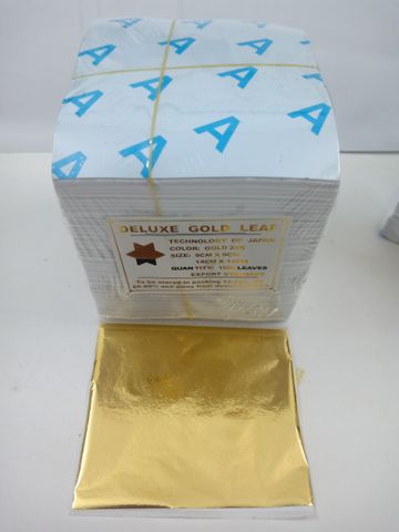Lá Vàng Nhật 9x9cm - Hộp 1000 Lá Dát Vàng Thủ Công Trang Trí Nghệ Thuật Tối Ưu cho Nhà Cửa
