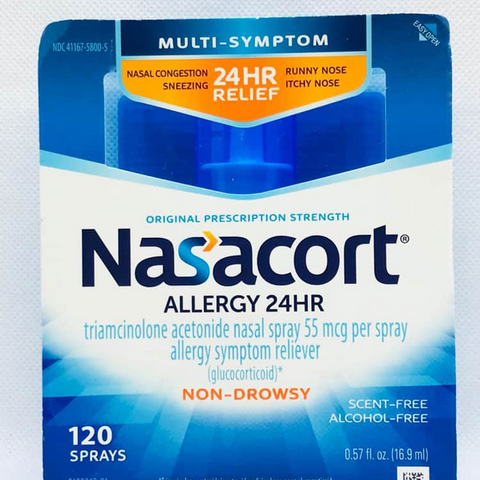 Xịt Mũi Nasacort Allergy 24h 16,9ml - Giảm Viêm Xoang, Dị Ứng, Ngứa Mũi Không Gây Buồn Ngủ - Thực Phẩm Chức Năng Mỹ
