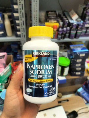 Viên uống giảm đau hạ sốt Kirkland Signature Naproxen Sodium 220mg - Giảm đau hiệu quả, 400 viên cho người lớn và trẻ em từ 12 tuổi trở lên