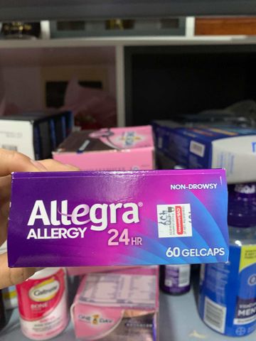 Thuốc Giảm Dị Ứng Allegra Người Lớn 180mg - Hộp 60 Viên, 24 Giờ Hiệu Quả, Giải Quyết Vấn Đề Dị Ứng