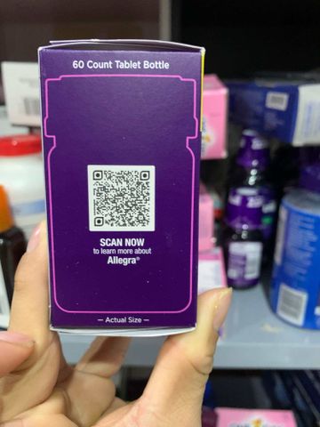 Thuốc Giảm Dị Ứng Allegra Người Lớn 180mg - Hộp 60 Viên, 24 Giờ Hiệu Quả, Giải Quyết Vấn Đề Dị Ứng