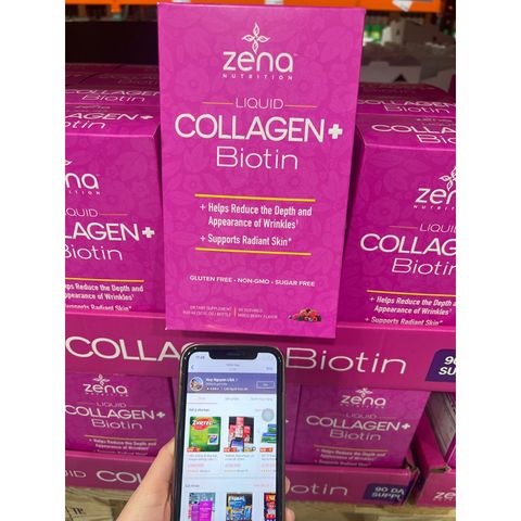 Collagen Dạng Nước Zena Nutrition + Biotin 900ml - Giúp Trẻ Hóa Da, Tăng Cường Độ Ẩm, Duy Trì Sức Khỏe Tóc & Móng
