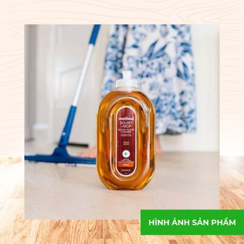 Nước Lau Sàn Gỗ Chuyên Dụng Method Mỹ - Hương Tinh Dầu Hạnh Nhân 739ml - An Toàn, Hiệu Quả Cho Sàn Gỗ, Tiện Dụng Và Thân Thiện Với Môi Trường