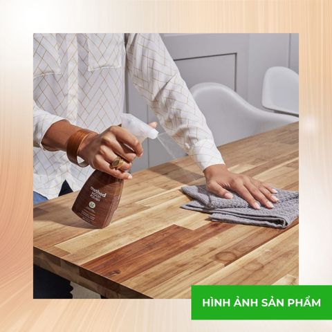Nước Xịt Bóng Đồ Gỗ Method Wood Polish 414ml - Tinh Dầu Hạnh Nhân, Làm Sáng Bóng Bề Mặt Gỗ, Duy Trì Nội Thất Bền Đẹp