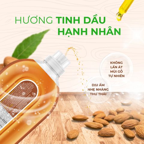 Bộ sản phẩm nước lau sàn gỗ Method (Mỹ) hương Hạnh Nhân - Chai xịt 739ml + Refill 2L an toàn, thân thiện với môi trường, làm sạch hiệu quả.