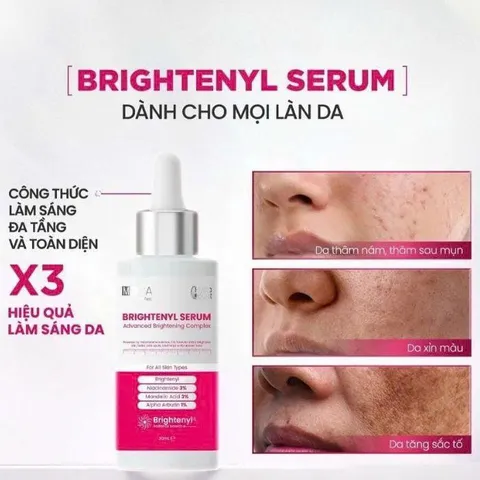 [Tặng srm 30ml] Serum MD Care BRIGHTENYL Giúp Sáng Da, Giảm Thâm Nám, Phục Hồi Độ Rạng Rỡ Da, Chăm Sóc Da Tự Nhiên, 30ml
