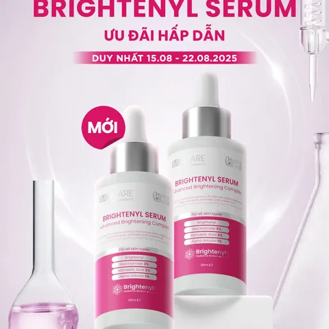 [Tặng srm 30ml] Serum MD Care BRIGHTENYL Giúp Sáng Da, Giảm Thâm Nám, Phục Hồi Độ Rạng Rỡ Da, Chăm Sóc Da Tự Nhiên, 30ml