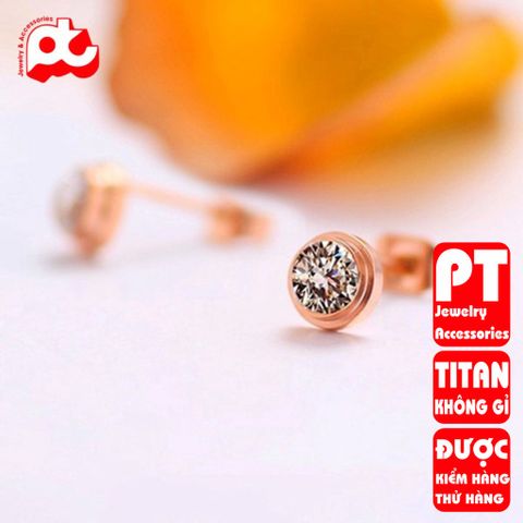 Bông Tai Nữ Titan Cao Cấp Sang Trọng, Chống Gỉ Sét, An Toàn Cho Da - Phụ Kiện Thời Trang Đẹp Giá Tốt, Nhiều Màu Sắc Tùy Chọn