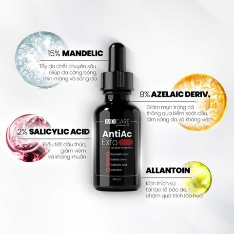 Tẩy Tế Bào Chết Kiểm Soát Dầu Mụn MD CARE AntiAc Exfo - Giảm Viêm, Sạch Da Hiệu Quả, Dành Cho Da Dầu Mụn