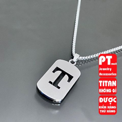 Dây chuyền titan thời trang cho nam nữ - Vòng cổ chữ cái 26 ký tự cá tính, đột phá phong cách, quà tặng độc đáo