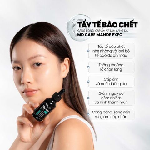 Tẩy Tế Bào Chết MD CARE Mande Exfo - Căng Bóng, Cấp Ẩm, Làm Sáng Da, Giúp Da Mịn Màng Tươi Trẻ, Phù Hợp Mọi Loại Da