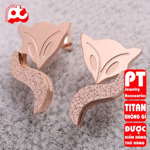 Bông Tai Nữ Titan Cao Cấp - Trang Sức Thanh Lịch, Sang Trọng, Chống Gỉ, An Toàn Cho Da - Món Quà Ý Nghĩa Cho Phái Đẹp