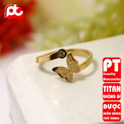 Nhẫn Nữ Titan Cao Cấp - Thiết Kế Thanh Lịch Không Gỉ, Đeo Thoải Mái, Dành Cho Dịp Đặc Biệt, Nhiều Màu Sắc Thời Thượng