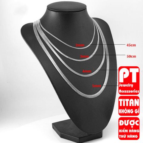 Dây Chuyền Nam Titan Cao Cấp - Thiết Kế Sang Trọng Thép Không Gỉ, Phong Cách Mạnh Mẽ, Quà Tặng Ý Nghĩa cho Đấng Mày Râu