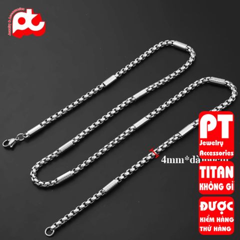 Dây Chuyền Nam Titan Cao Cấp Thời Trang - Phong Cách Mạnh Mẽ, An Toàn Cho Da, Quà Tặng Ý Nghĩa Cho Đấng Mày Râu