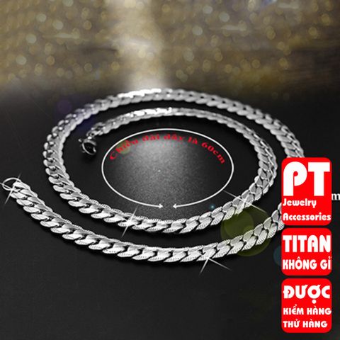 Dây Chuyền Titan Nam Cao Cấp Sang Trọng - Phong Cách Mạnh Mẽ, Bền Bỉ, An Toàn Cho Da - Quà Tặng Ý Nghĩa Cho Phái Mạnh