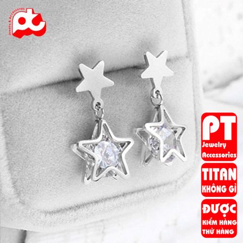 Bông Tai Titan Nam Cao Cấp Sang Trọng - Đẳng Cấp, Không Gỉ, An Toàn Cho Da - Phụ Kiện Thời Trang Nam 2023