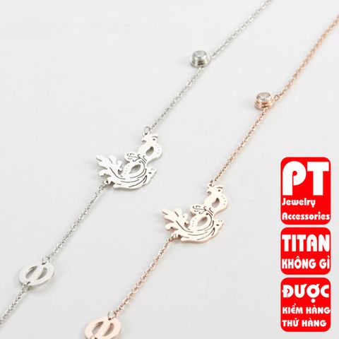 Dây Chuyền Nữ Titan Cao Cấp - Sang Trọng, Độc Đáo, Không Đen, Bền Bỉ - Trang Sức Thời Trang Dành Cho Phái Đẹp