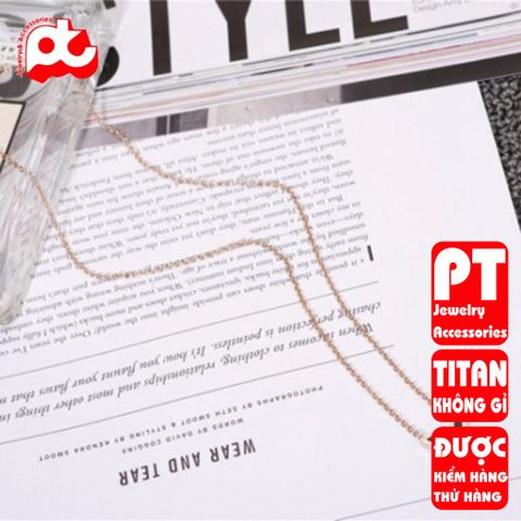 Dây Chuyền Nữ Titan Cao Cấp Sang Trọng - Thiết Kế Tinh Tế Không Gỉ, Không Đen - Trang Sức Thời Trang Cho Phái Đẹp