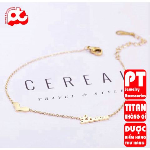 Lắc Chân Nữ Titan Cao Cấp - Phụ Kiện Thời Trang Thanh Lịch Không Gỉ, An Toàn Cho Da - Giảm Giá 25K Khi Mua Hàng!