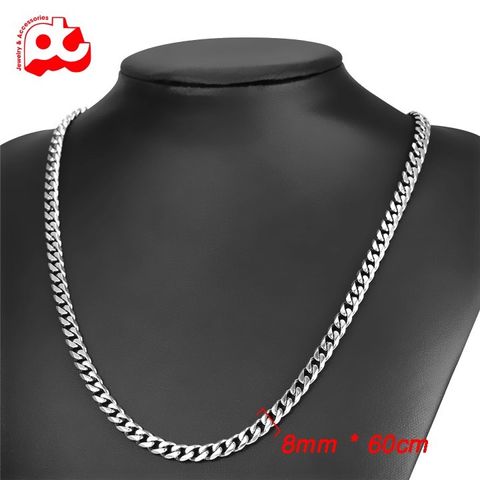 Dây Chuyền Nam Titan Cao Cấp Không Gỉ - Phong Cách Mạnh Mẽ, An Toàn Cho Da, Quà Tặng Ý Nghĩa Cho Phái Mạnh - Trang Sức Thời Trang 7mm