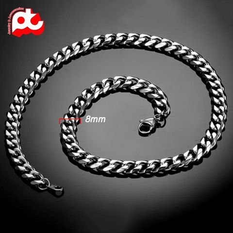 Dây Chuyền Nam Titan Cao Cấp Không Gỉ - Phong Cách Mạnh Mẽ, An Toàn Cho Da, Quà Tặng Ý Nghĩa Cho Phái Mạnh - Trang Sức Thời Trang 7mm