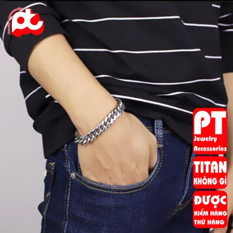 Lắc Tay Titan Cao Cấp Không Gỉ Nam Nữ - Phong Cách Thời Trang Mạnh Mẽ, Bền Bỉ, Quà Tặng Ý Nghĩa cho Phái Mạnh