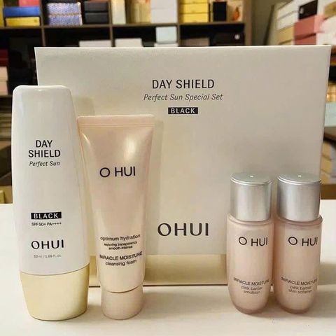 Bộ Chăm Sóc Da Ohui: Chống Nắng, Sữa Rửa Mặt, Kem Dưỡng & Nước Hoa Hồng - Bảo Vệ và Phục Hồi Da Khỏe Mạnh, Rạng Rỡ