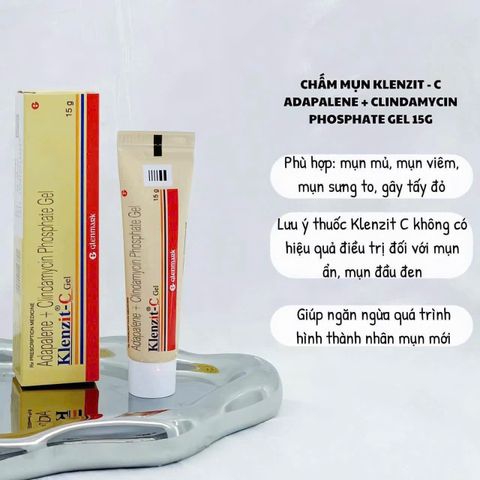 Kem Mụn Klenzit C 15g - Giảm Mụn Viêm, Xóa Thâm Hiệu Quả, Dưỡng Ẩm Làn Da Ngày Càng Rạng Rỡ, Chăm Sóc Da Mặt Từ Ấn Độ