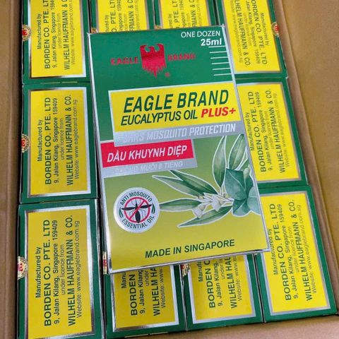 Dầu Khuynh Diệp Con Ó Eagle Brand Singapore 25ml - Giải Pháp Giảm Cảm Lạnh và Đau Nhức Nhẹ Từ Thiên Nhiên