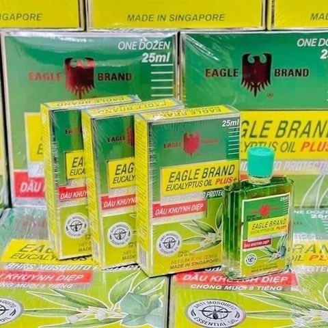 Dầu Khuynh Diệp Con Ó Eagle Brand Singapore 25ml - Giải Pháp Giảm Cảm Lạnh và Đau Nhức Nhẹ Từ Thiên Nhiên