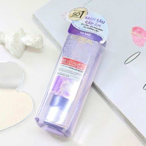 Nước Tẩy Trang L’Oreal Căng Mịn Da 95ml - Làm Sạch Dịu Nhẹ, Cấp Nước, Phù Hợp Mọi Loại Da, Sản Phẩm Đến Từ Pháp
