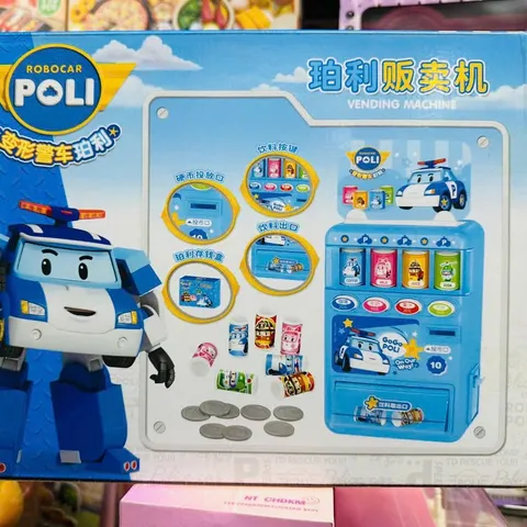 Bộ Đồ Chơi Máy Bán Nước Uống Tự Động Robocar Poli 3710 Cho Bé Yêu Thích Đồ Chơi Robot Và Máy Bán Nước giao ngẫu nhiên
