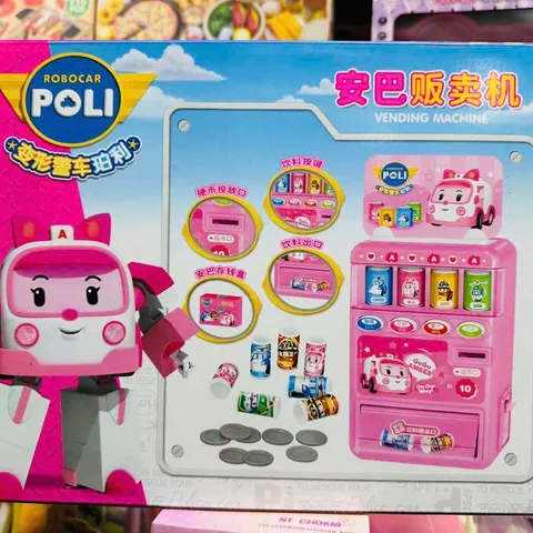 Bộ Đồ Chơi Máy Bán Nước Uống Tự Động Robocar Poli 3710 Cho Bé Yêu Thích Đồ Chơi Robot Và Máy Bán Nước giao ngẫu nhiên