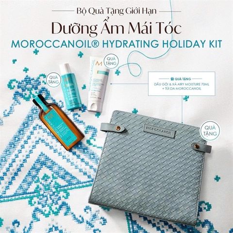 Bộ Quà Tặng Moroccanoil Holiday Kit - Sản Phẩm Phục Hồi Tóc Cao Cấp, Dưỡng Ẩm Tuyệt Vời Cho Mái Tóc Khỏe Đẹp